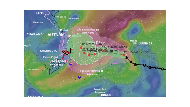 Bão số 15 (Koto) trên Biển Đông: Di chuyển chậm, hướng đi phức tạp – Cảnh báo sóng lớn và gió mạnh